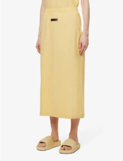 ESSENTIALS Cotton Midi Skirt -Ted Baker Store R04111612 LIGHTTUSCAN ALT02