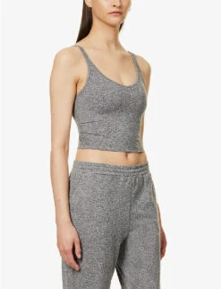 Vuori Performance Fitted Recycled Polyester-blend Top -Ted Baker Store R04114831 HEATHERGREY ALT02