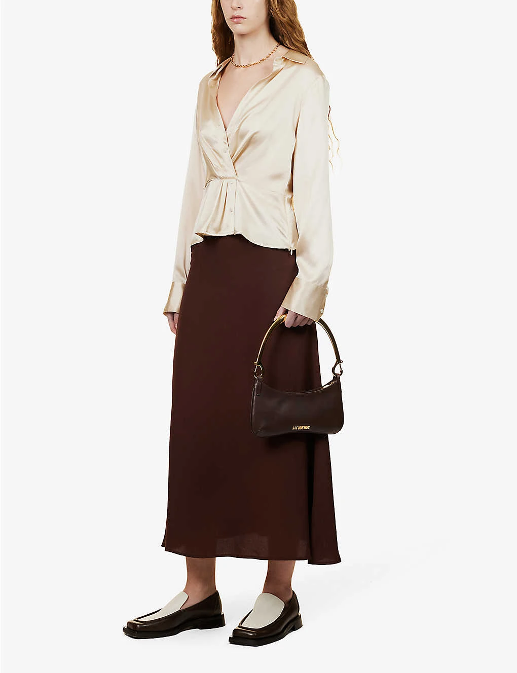 Bea Flared-hem Woven Midi Skirt 4 Bea Flared-hem Woven Midi Skirt - Image 2