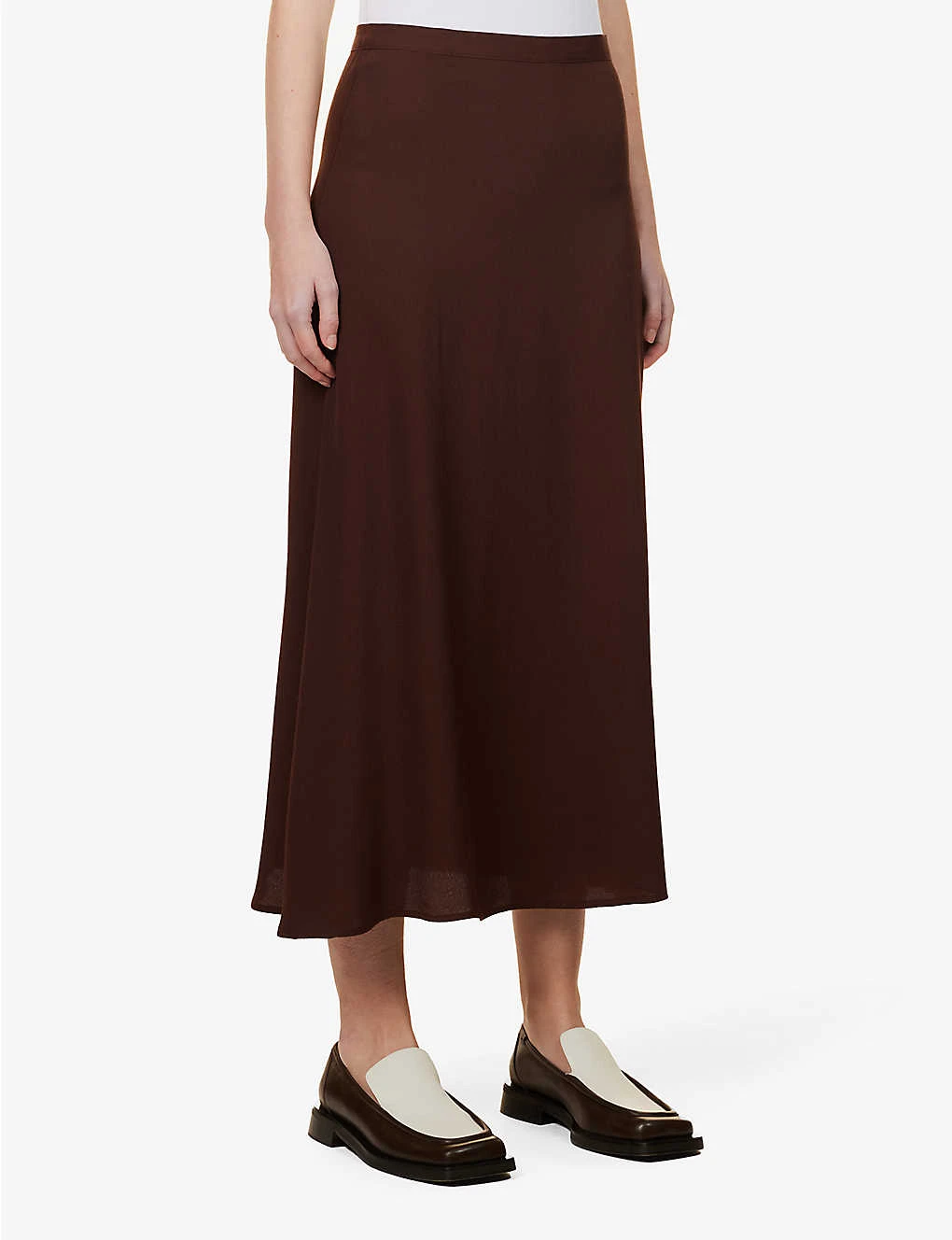 Bea Flared-hem Woven Midi Skirt 5 Bea Flared-hem Woven Midi Skirt - Image 3