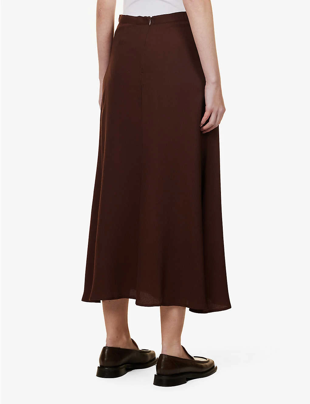 Bea Flared-hem Woven Midi Skirt 6 Bea Flared-hem Woven Midi Skirt - Image 4
