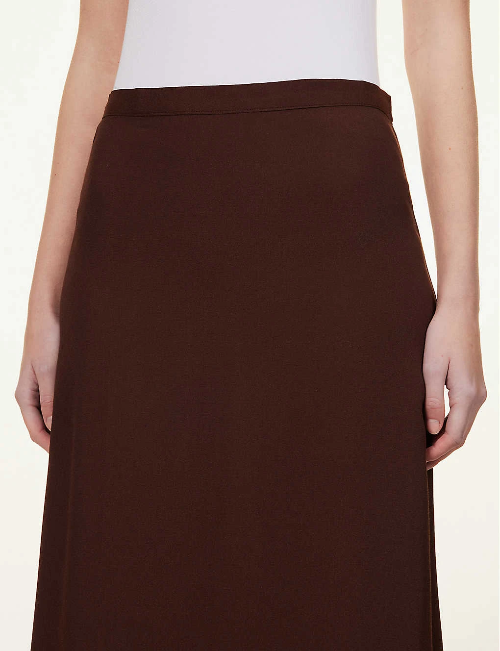 Bea Flared-hem Woven Midi Skirt 7 Bea Flared-hem Woven Midi Skirt - Image 5