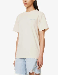 Health And Wellness Club Logo-print Cotton-jersey T-shirt -Ted Baker Store R04115916 CREAMPARADISE ALT02