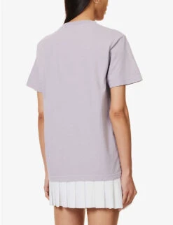 Wellness Ivy Logo-print Cotton-jersey T-shirt -Ted Baker Store R04115917 FADEDLILACWHITE ALT03