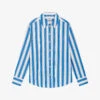 CLAUDIE PIERLOT Oversized Striped Cotton Shirt