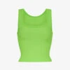 Ribbed Stretch-cotton Tank Top -Ted Baker Store R04118233 NEONLIME M