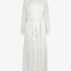 AllSaints Clanetta Tied-waist Woven Shirt Midi Dress -Ted Baker Store R04119008 OFFWHITE M