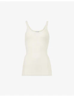 Bottega Veneta Semi-sheer Cotton-blend Knitted Top