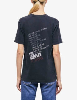 THE KOOPLES Leopard-print Crewneck Cotton-jersey T-shirt -Ted Baker Store R04121410 BLA55 ALT03