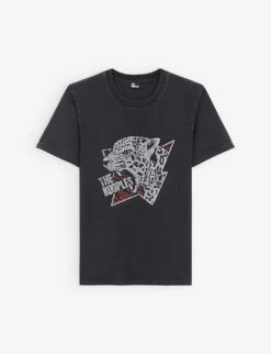 THE KOOPLES Leopard-print Crewneck Cotton-jersey T-shirt