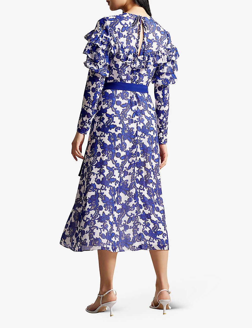 Ted Baker Marquis Paisley-print Recycled-polyester Midi Dress 5 Ted Baker Marquis Paisley-print Recycled-polyester Midi Dress - Image 3
