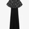 THE KOOPLES Rhinestone-embellished Satin Maxi Dress -Ted Baker Store R04122987 BLA01 M