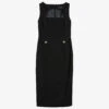 Ted Baker Josiaa Square-neck Sleeveless Stretch-woven Midi Dress -Ted Baker Store R04125131 BLACK M