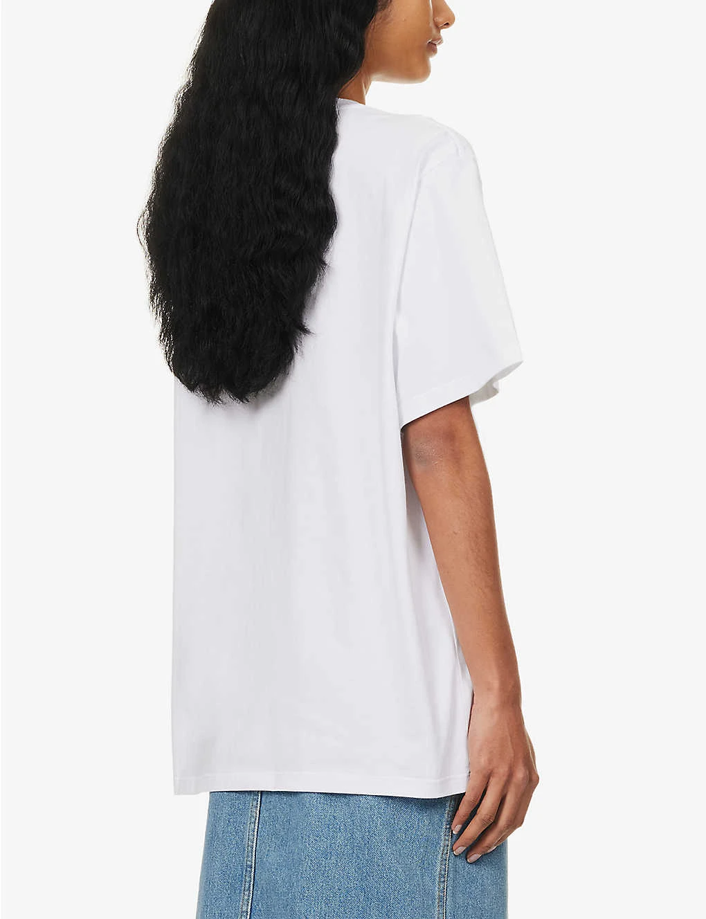 STELLA MCCARTNEY Rhinestone-embellished Brand-print Cotton T-shirt 6 STELLA MCCARTNEY Rhinestone-embellished Brand-print Cotton T-shirt - Image 4