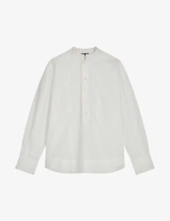 Soeur Poeme Embroidered-collar Relaxed-fit Cotton Shirt