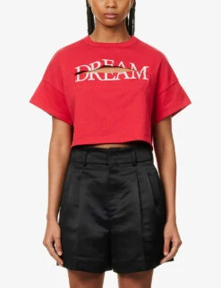 Undercover Distressed Relaxed-fit Cotton T-shirt -Ted Baker Store R04126855 RED ALT02