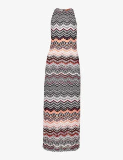Missoni Chevron-print Sequin-embellished Knitted Maxi Dress