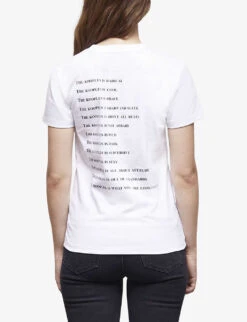 THE KOOPLES Logo-print Cotton T-shirt -Ted Baker Store R04127682 WHI01 ALT03