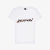 THE KOOPLES Logo-print Cotton T-shirt -Ted Baker Store R04127682 WHI01 M