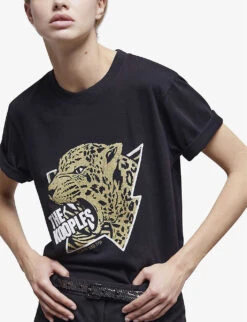 THE KOOPLES Graphic-print Relaxed-fit Cotton T-shirt 8 THE KOOPLES Graphic-print Relaxed-fit Cotton T-shirt -Ted Baker Store R04127730 BLAD1 ALT02