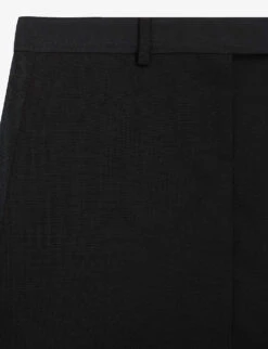 THE KOOPLES Side-pocket Cropped Wool Mini Skirt -Ted Baker Store R04127977 BLA01 ALT01