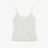 Ted Baker Andreno Looped-trim V-neck Woven Cami Top -Ted Baker Store R04128531 WHITE M