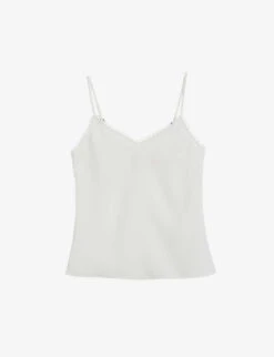 Ted Baker Andreno Looped-trim V-neck Woven Cami Top