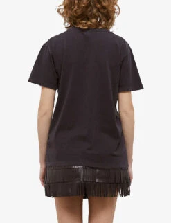 THE KOOPLES Tiger Screen-print Cotton-jersey T-shirt -Ted Baker Store R04129060 BLA55 ALT03