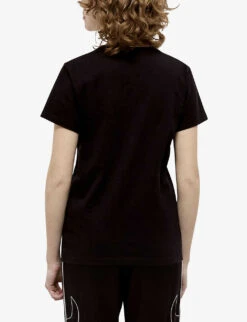 THE KOOPLES Logo-embroidered Cotton T-shirt -Ted Baker Store R04129078 BLA01 ALT03