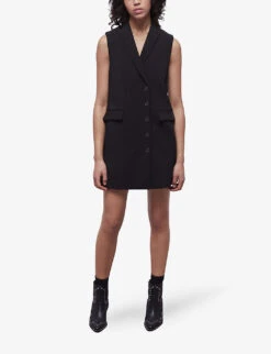 THE KOOPLES Sleeveless Blazer Crepe Mini Dress -Ted Baker Store R04129087 BLA01 ALT01