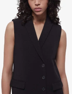THE KOOPLES Sleeveless Blazer Crepe Mini Dress -Ted Baker Store R04129087 BLA01 ALT04