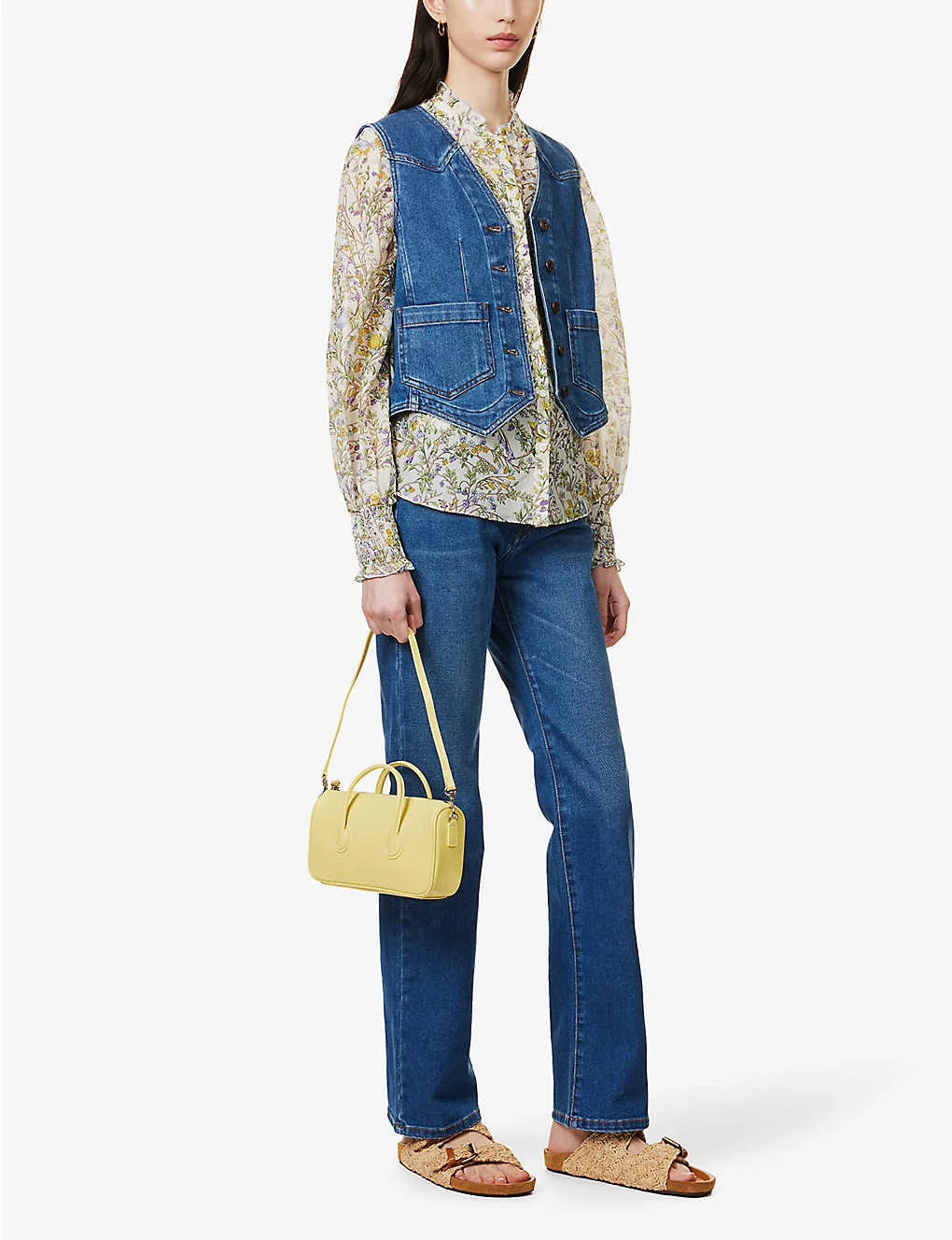 ME AND EM Bluebell-print Cotton And Silk-blend Blouse 4 ME AND EM Bluebell-print Cotton And Silk-blend Blouse - Image 2