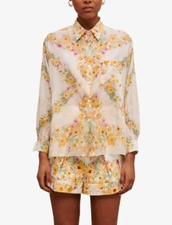Maje Floral Print Cotton Shirt 9 Maje Floral Print Cotton Shirt -Ted Baker Store R04130475 IMPRIME ALT02