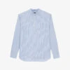 THE KOOPLES Striped Cotton Blouse 1 THE KOOPLES Striped Cotton Blouse -Ted Baker Store R04130483 BLU21 M