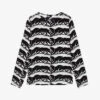 THE KOOPLES Panther-print Relaxed-fit Woven Top