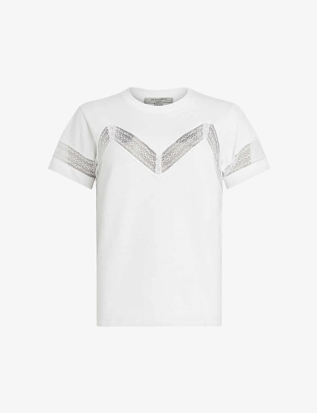 AllSaints Lina Lace-trim Cotton T-shirt 3 AllSaints Lina Lace-trim Cotton T-shirt