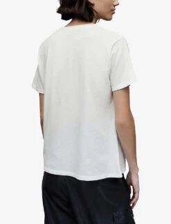 AllSaints Grace Graphic-print Cotton T-shirt -Ted Baker Store R04131958 WHITE ALT03