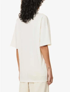 Lemaire Relaxed-fit Round-neck Cotton T-shirt -Ted Baker Store R04132308 LIGHTCREAM ALT03