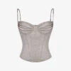 Chantal Bustier Satin Top 1 Chantal Bustier Satin Top -Ted Baker Store R04133536 CHAMPAGNE M