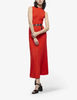 THE KOOPLES Scalloped-trim Knitted Midi Dress -Ted Baker Store R04134667 ORA01 ALT01