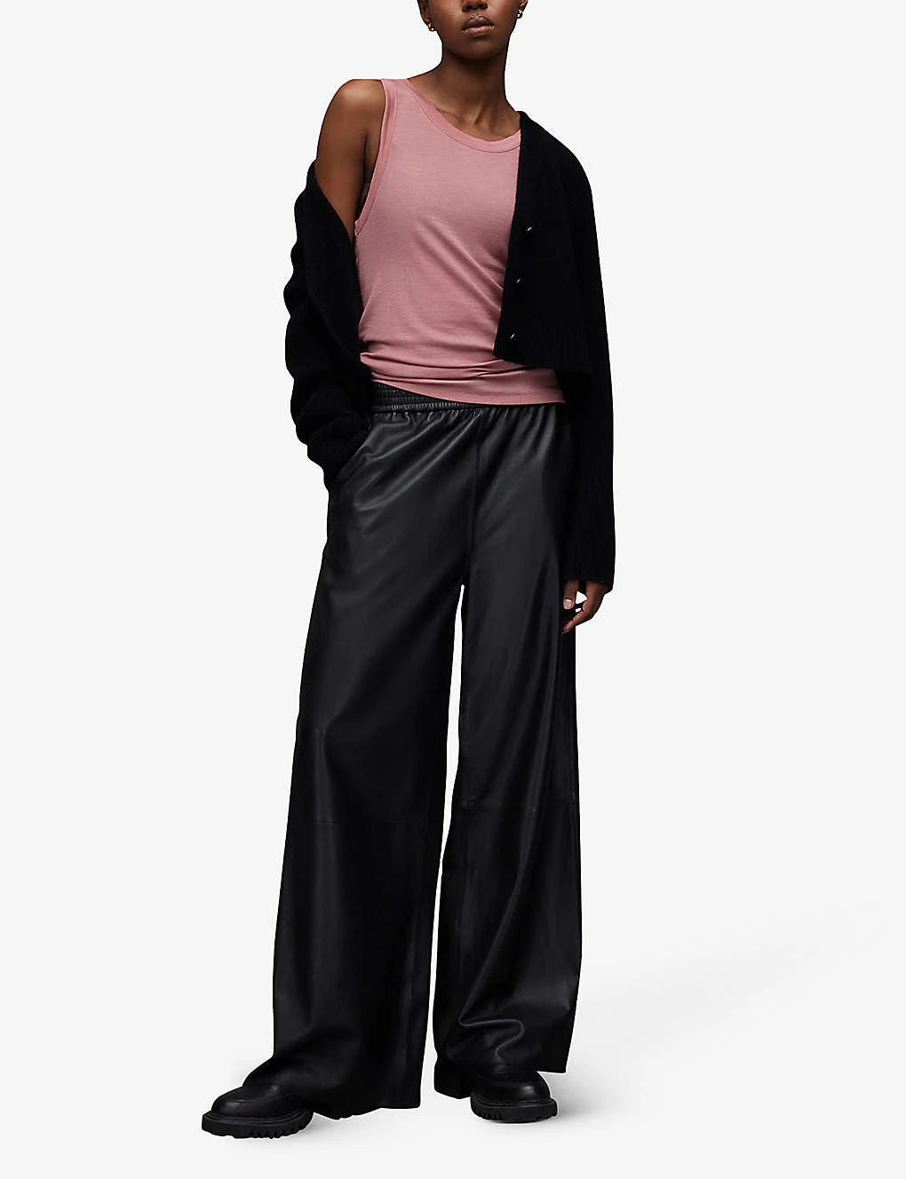 AllSaints Rina Round-neck Stretch-woven Tank Top 4 AllSaints Rina Round-neck Stretch-woven Tank Top - Image 2