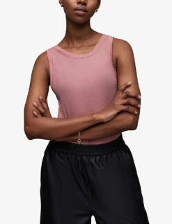 AllSaints Rina Round-neck Stretch-woven Tank Top 9 AllSaints Rina Round-neck Stretch-woven Tank Top -Ted Baker Store R04134780 SOFTPINK ALT02