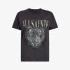 AllSaints Anna Trinity Graphic-print Short-sleeve Organic-cotton T-shirt -Ted Baker Store R04134785 WASHEDBLACK M