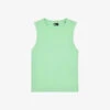 THE KOOPLES Embroidered-logo Sleeveless Cotton T-shirt -Ted Baker Store R04135417 GRN76 M