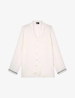 THE KOOPLES Piped Python-pattern Jacquard Shirt