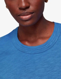 Whistles Rosa Relaxed Cotton-jersey T-shirt 11 Whistles Rosa Relaxed Cotton-jersey T-shirt -Ted Baker Store R04135838 BLUE ALT04