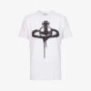 Vivienne Westwood Spray Orb Graphic-print Cotton T-shirt 2 Vivienne Westwood Spray Orb Graphic-print Cotton T-shirt -Ted Baker Store R04135881 WHITE M