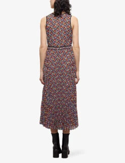 THE KOOPLES Floral-print Woven Midi Dress -Ted Baker Store R04136179 MU01 ALT03