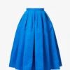 Alexander McQueen High-waist Pleated Shell Midi Skirt -Ted Baker Store R04136229 GALACTICBLUE M