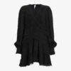 AllSaints Zora Ruffled Woven Mini Dress -Ted Baker Store R04136396 BLACK M